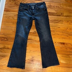 American Eagle Outfitters Dark Indigo Flare Jeans “Artist” size 10